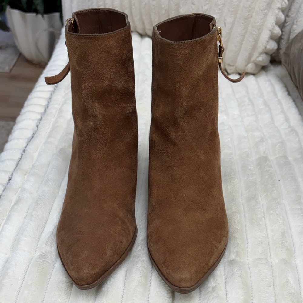 Michael Kors Brown Suede Ankle Booties